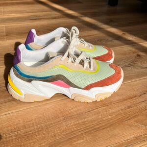 Charlotte Stone White Cream Chunky Sneakers